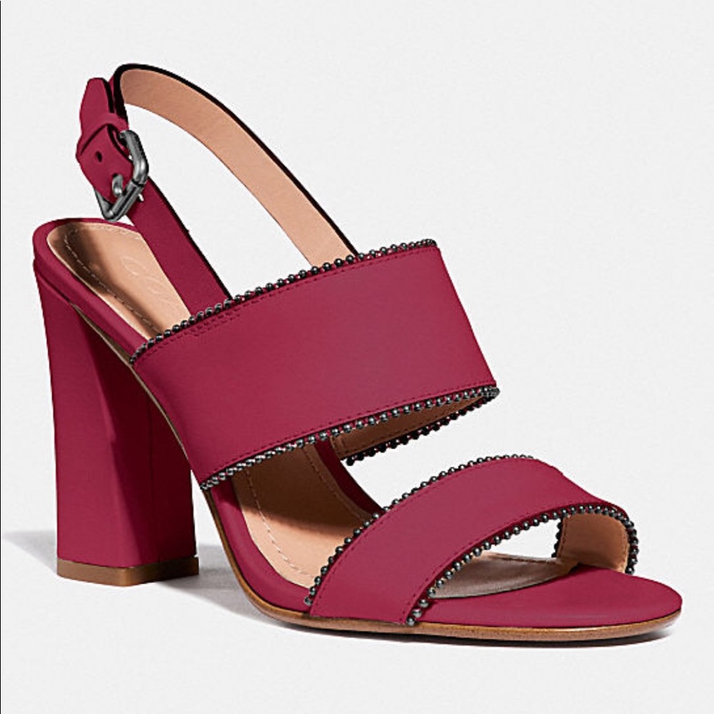 Coach Rylie Sandal in Bright Cherry